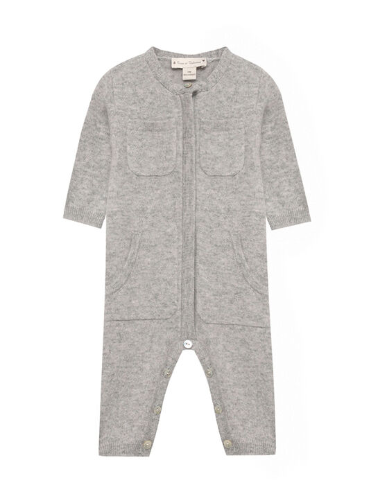 Комбинезон кашемировый, серый Oscar et Valentine | Фото 1
