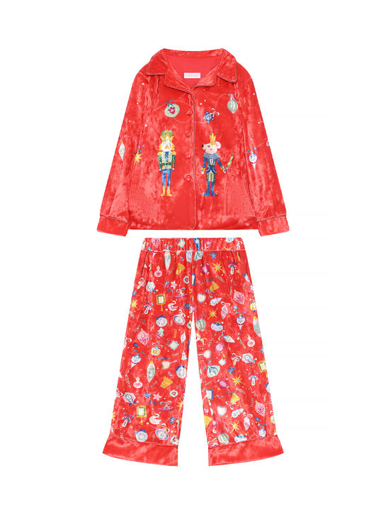Пижама с принтом &quot;щелкунчик&quot;, красная Eirene | Фото 1