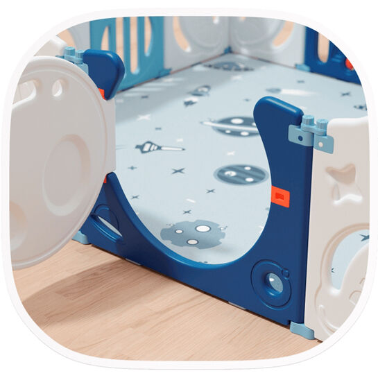 Манеж Kids SUPREME Space blue с качелями, 160x160  UNIX Kids | Фото 7