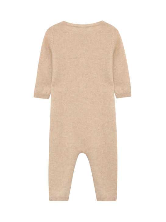 Комбинезон кашемировый, бежевый Oscar et Valentine | Фото 2