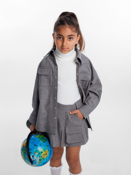 Шорты фланелевые, серые Dan Maralex | Фото 3