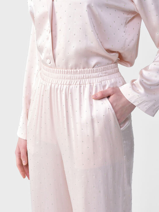 Комплект: жакет+брюки с мелкими стразами Flashin | Фото 10