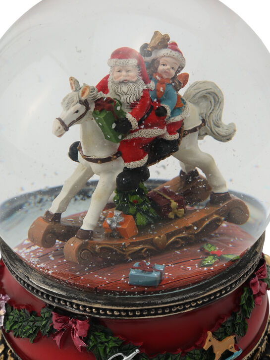 Шар &quot;Санта на лошадке-качалке&quot;, &quot;Двенадцать дней Рождества&quot;, 20 см Musicboxworld | Фото 7