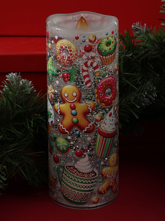 Светодиодная свеча водяная 8×8×20,5 см Timstor | Фото 5