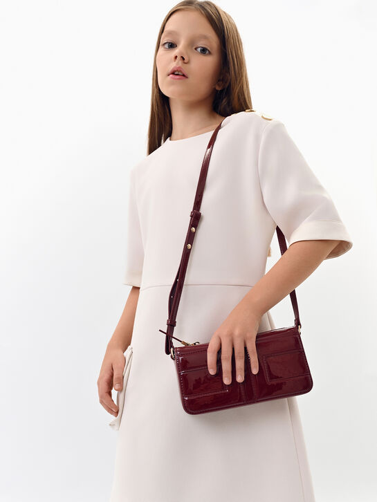 Сумка лаковая прямоугольная Elisabetta Franchi | Фото 2