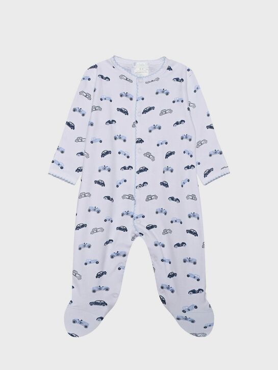 Трикотажный комбинезон с принтом &quot;машинки&quot; Lyda Baby | Фото 1