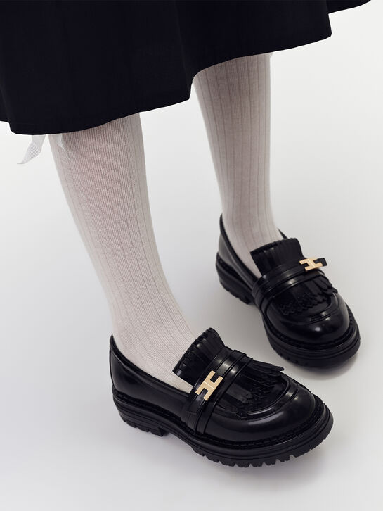 Лоферы лаковые черные Elisabetta Franchi | Фото 2