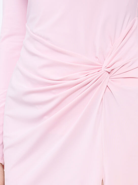 Платье розового цвета с драпировкой Roses & Lace | Фото 6