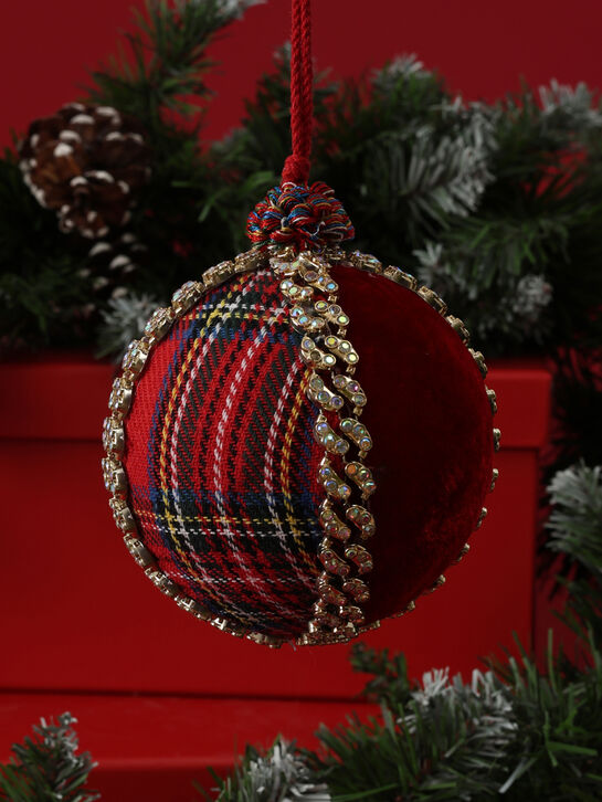 Елочные шары с красными деталями, 10 см Goodwill | Фото 3