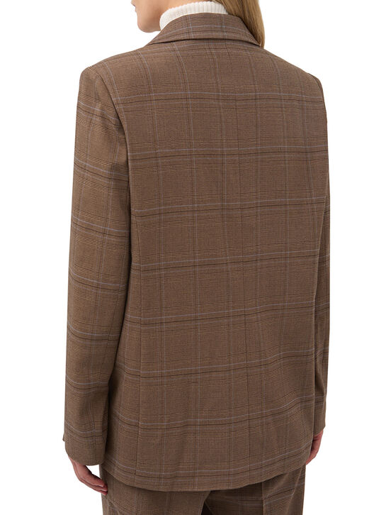 Жакет однобортный в клетку CHIARA Pietro Brunelli | Фото 5