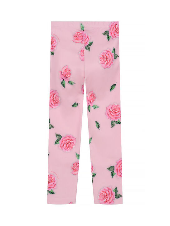Леггинсы с принтом &quot;розы&quot; Monnalisa | Фото 2