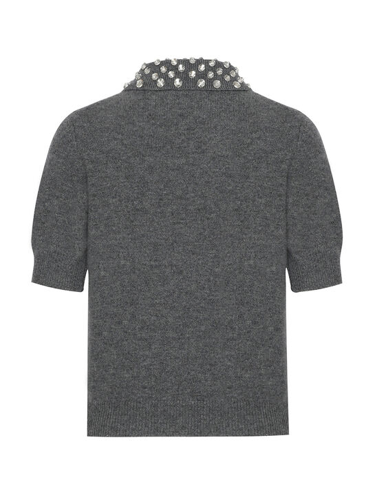 Джемпер-поло, серый Blumarine | Фото 6