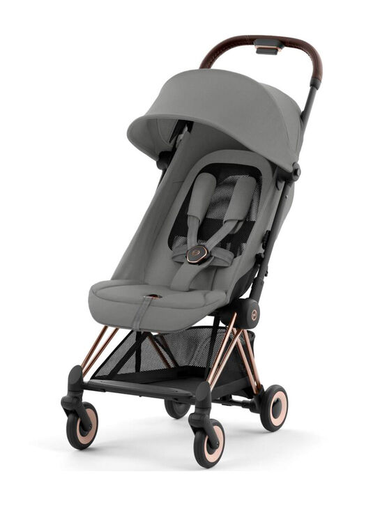 Коляска Coya Rosegold Mirage Grey с дождевиком и бампером CYBEX | Фото 3