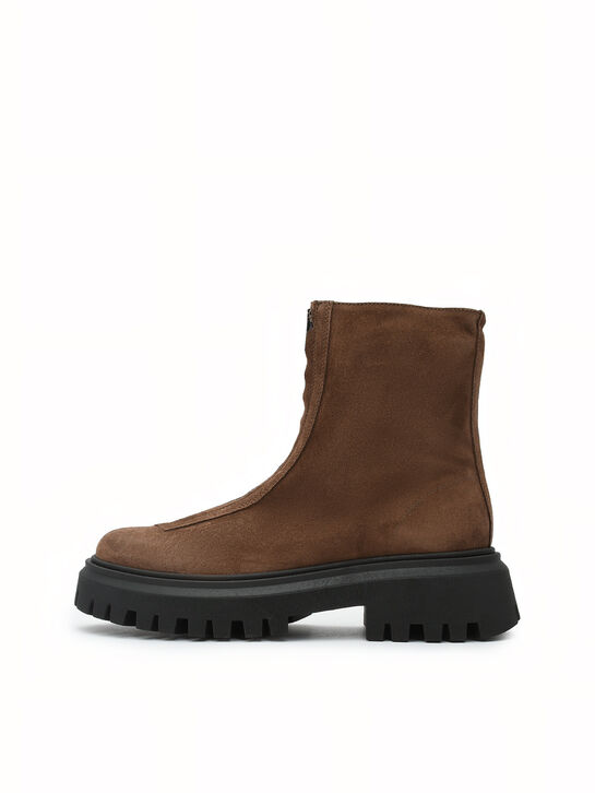 Ботинки с застежкой на молнию, коричневые Jarrett | Фото 1