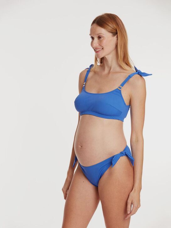 Купальник для беременных раздельный, синий Cache Coeur | Фото 4