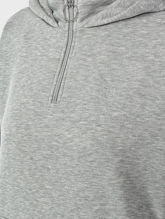 Толстовка-худи с застежкой на молнию, серая Pietro Brunelli | Фото 6