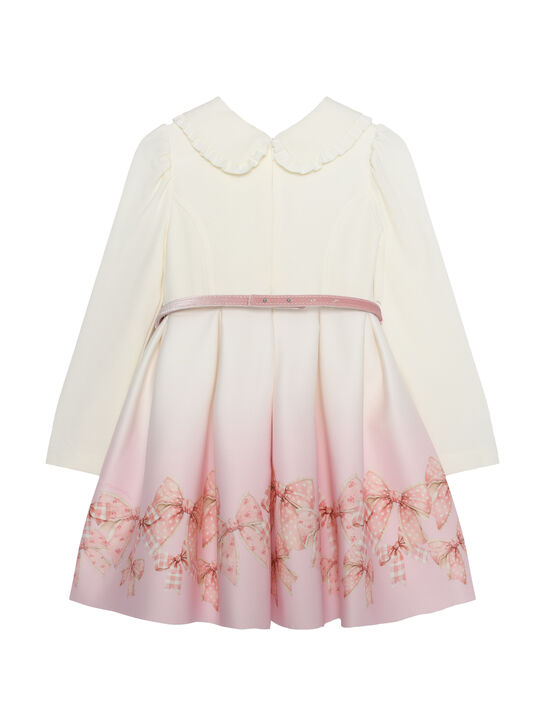 Платье из неопрена с рюшами Monnalisa | Фото 2