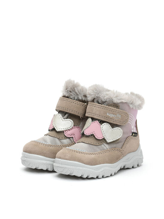 Сапоги мембранные с застежками велкро, бежевые SUPERFIT | Фото 2