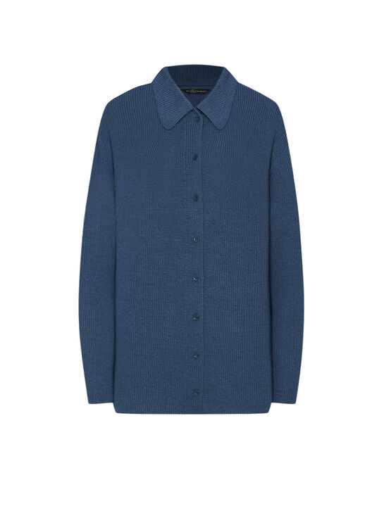 Кардиган с отложным воротником, синий Dan Maralex | Фото 1