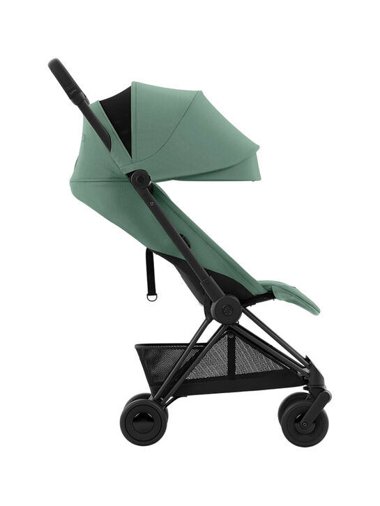 Коляска Coya Matt black leaf green с дождевиком и бампером CYBEX | Фото 4
