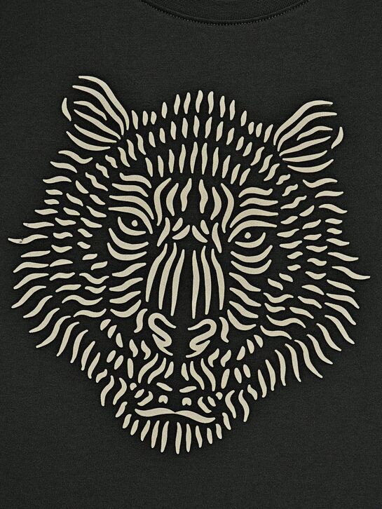 Футболка с принтом &quot;тигр&quot;, черная Antony Morato | Фото 3
