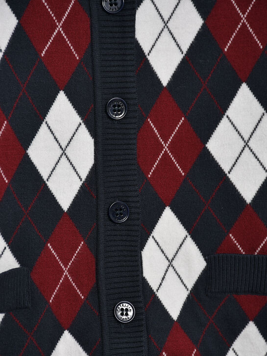 Кардиган с принтом &quot;ромбы&quot; Patrizia Pepe | Фото 3