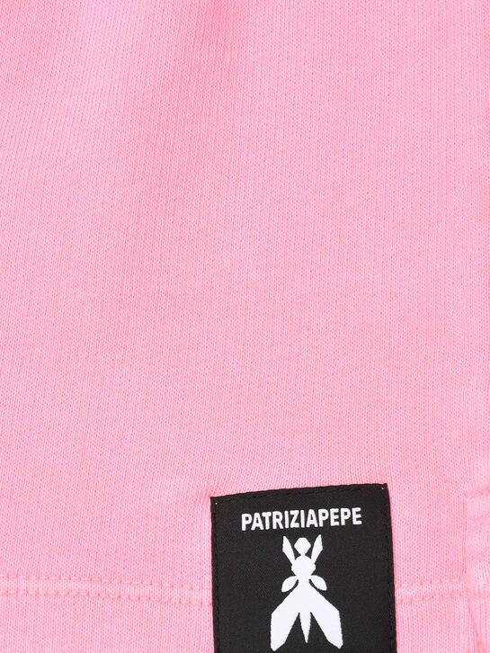 Шорты с поясом на резинке, розовые Patrizia Pepe | Фото 4