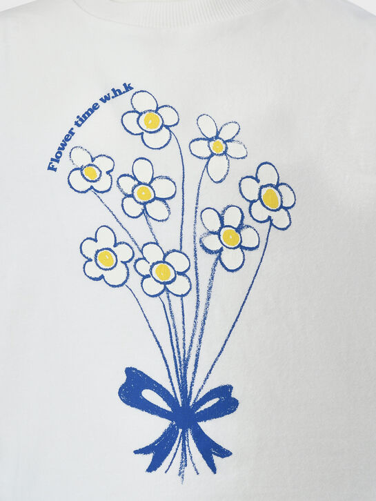 Футболка, принт букет Weekend house kids | Фото 4