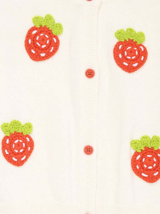 Кардиган с вышивкой &quot;клубника&quot; Stella McCartney | Фото 3