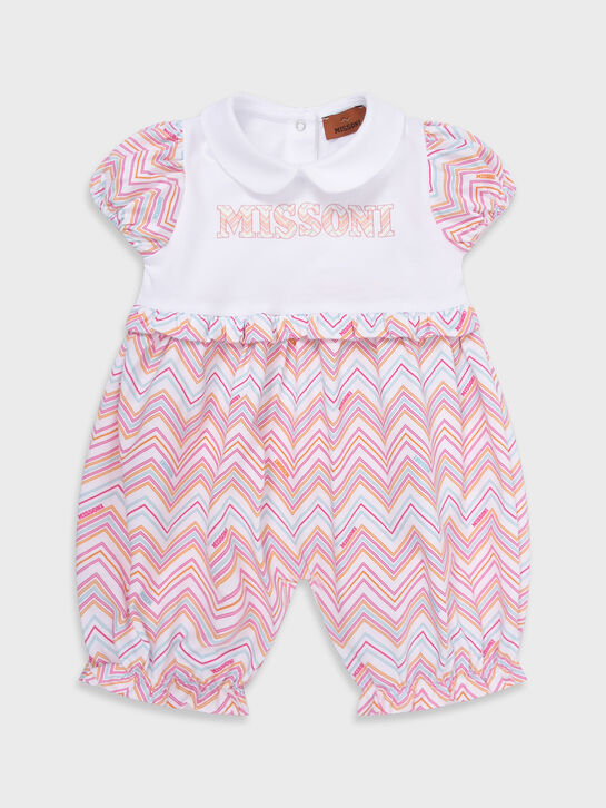 Песочник с узором зигзаг и логотипом, розовый Missoni | Фото 1