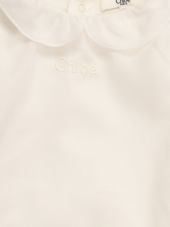 Комбинезон с имитацией кофты, белый Chloe | Фото 3