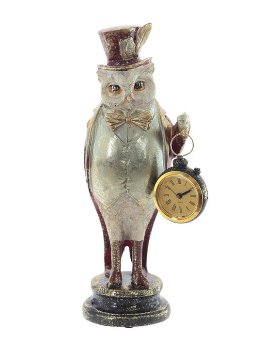 Фигурка декоративная &quot;Сова с часами&quot;, 12x9,5x29 см TIANQIN ARTS AND CRAFTS | Фото 1