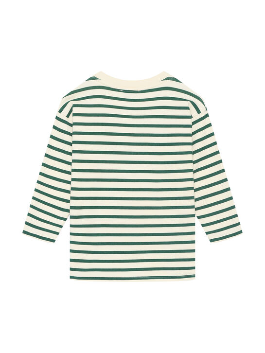 Лонгслив в полоску, принт цветы Weekend house kids | Фото 2