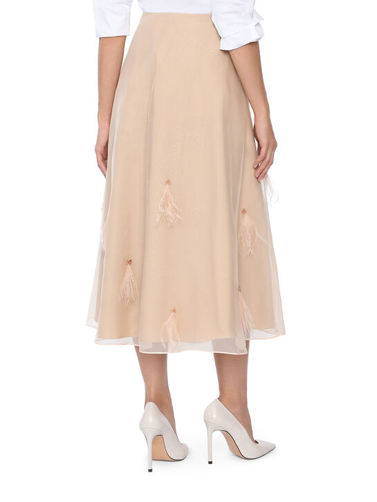 Юбка из шелковой органзы Dorothee Schumacher | Фото 6