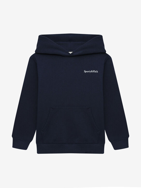 Толстовка-худи темно-синяя Sporty&Rich | Фото 1