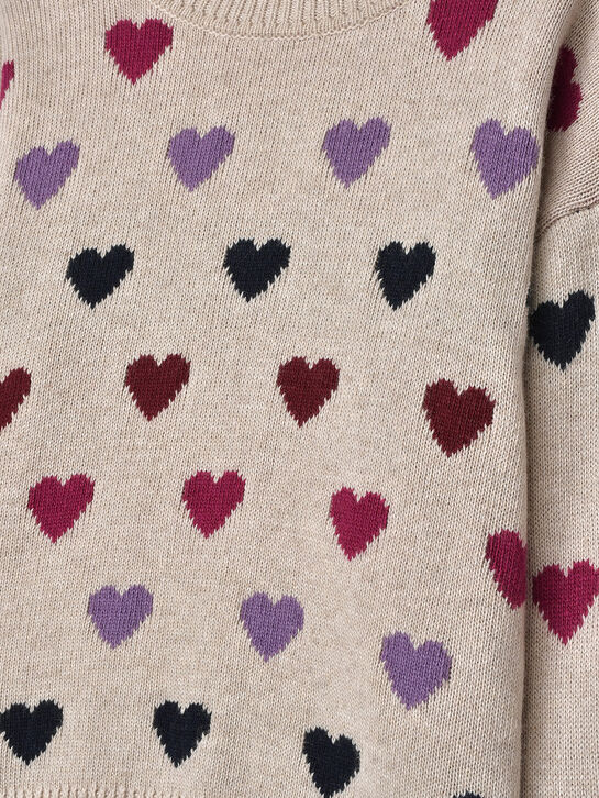 Джемпер c разноцветными сердечками The New Society | Фото 3