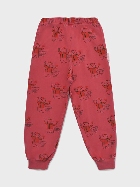 Спортивные брюки с принтом &quot;коты&quot; Weekend house kids | Фото 3