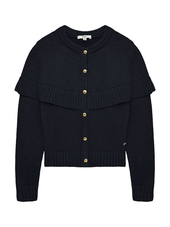 Кардиган с имитацией накидки Chloe | Фото 1