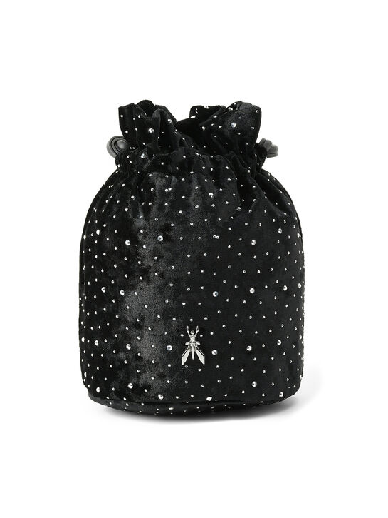 Сумка-мешок со стразами Patrizia Pepe | Фото 2