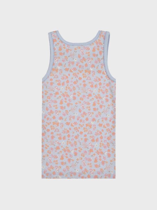 Майка в мелкий цветок, голубая Sanetta | Фото 2