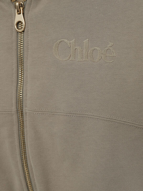 Куртка спортивная с лого в тон Chloe | Фото 3