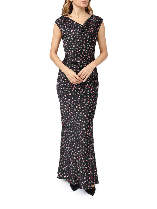 Платье макси с цветочным принтом Roses & Lace | Фото 3