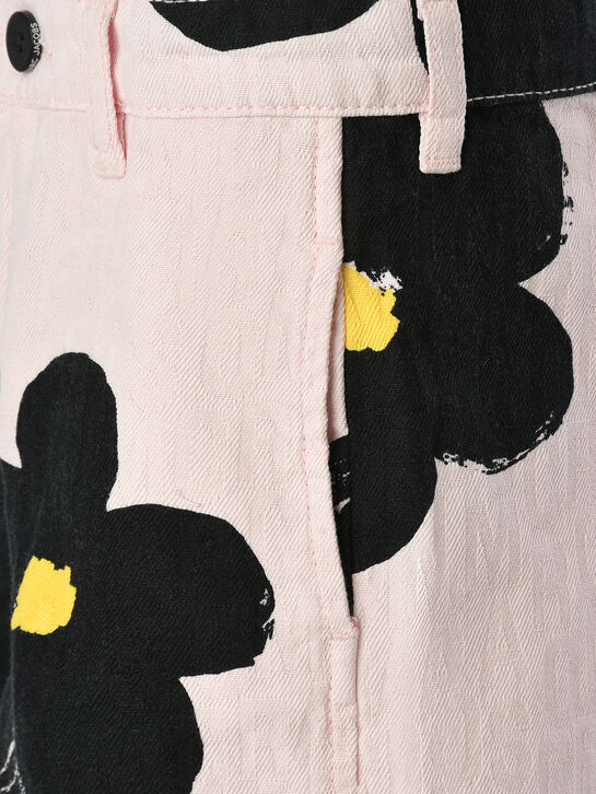 Шорты с принтом &quot;черный цветок&quot; Marc Jacobs | Фото 4