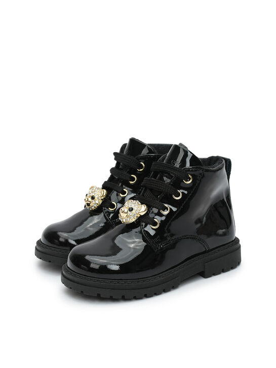 Ботинки с флисовой подкладкой, черные Walkey | Фото 2