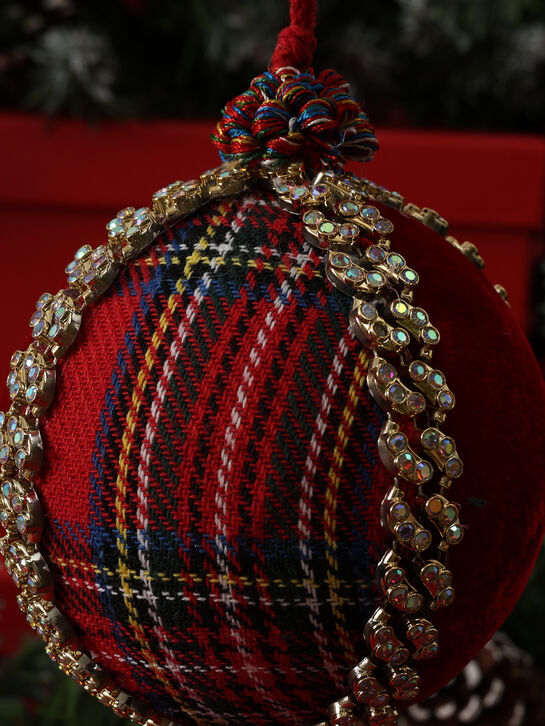 Елочные шары с красными деталями, 10 см Goodwill | Фото 4