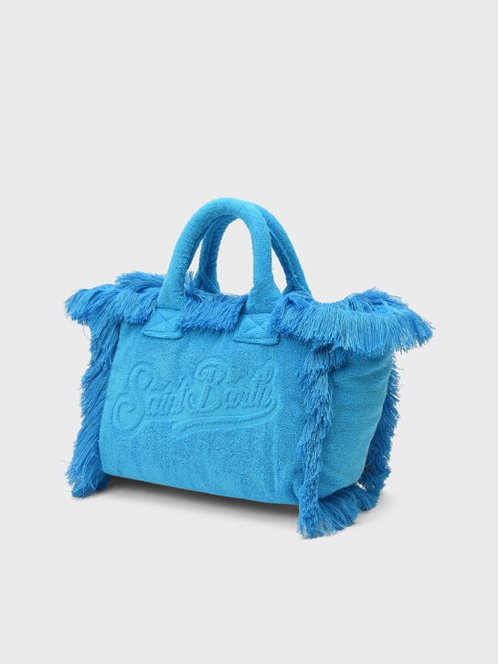 Сумка с бахромой, синяя Saint Barth | Фото 2