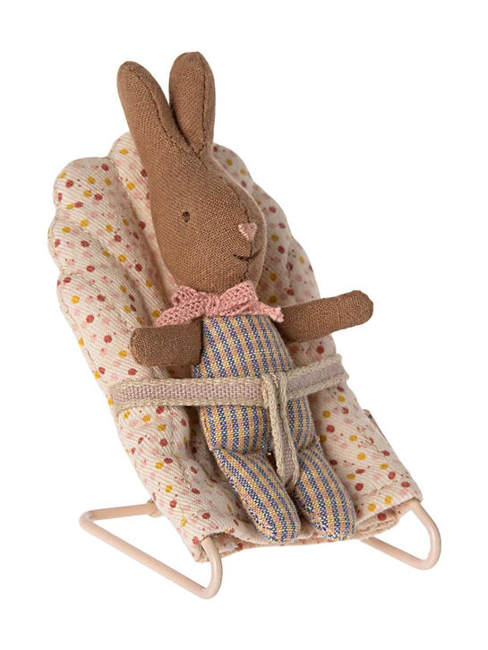 Игрушка Мой Кролик, розово-голубой в клетку Maileg | Фото 2