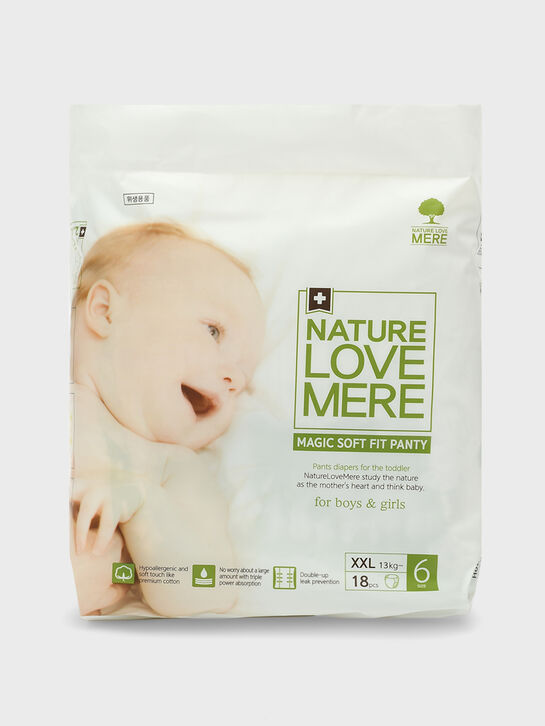 Подгузники-трусики супер мягкие MAGIC Soft XXL от 13 кг, 18 шт NATURE LOVE MERE | Фото 1