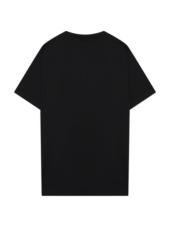 Футболка с белым лого, черная Disclaimer | Фото 2