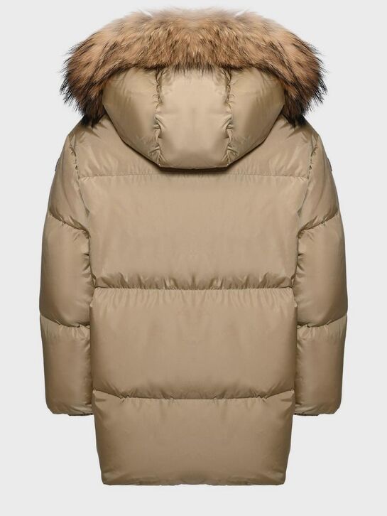 Пальто стеганое с мехом IL Gufo | Фото 2